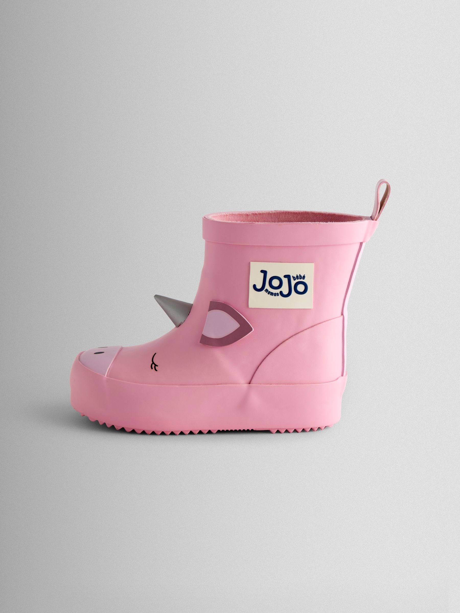 JoJo Maman Bébé Pink Print Short Wellies image 3