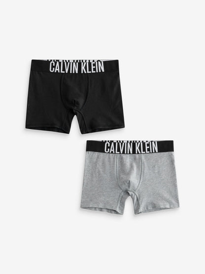 Dsiney Kidz - Calvin Klein Black/Grey Intense Power Boxer Briefs 2 Pack image 1