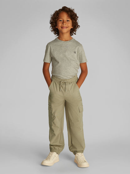 Calvin Klein Cream Parachute Dry Knit Cargo Joggers image 1