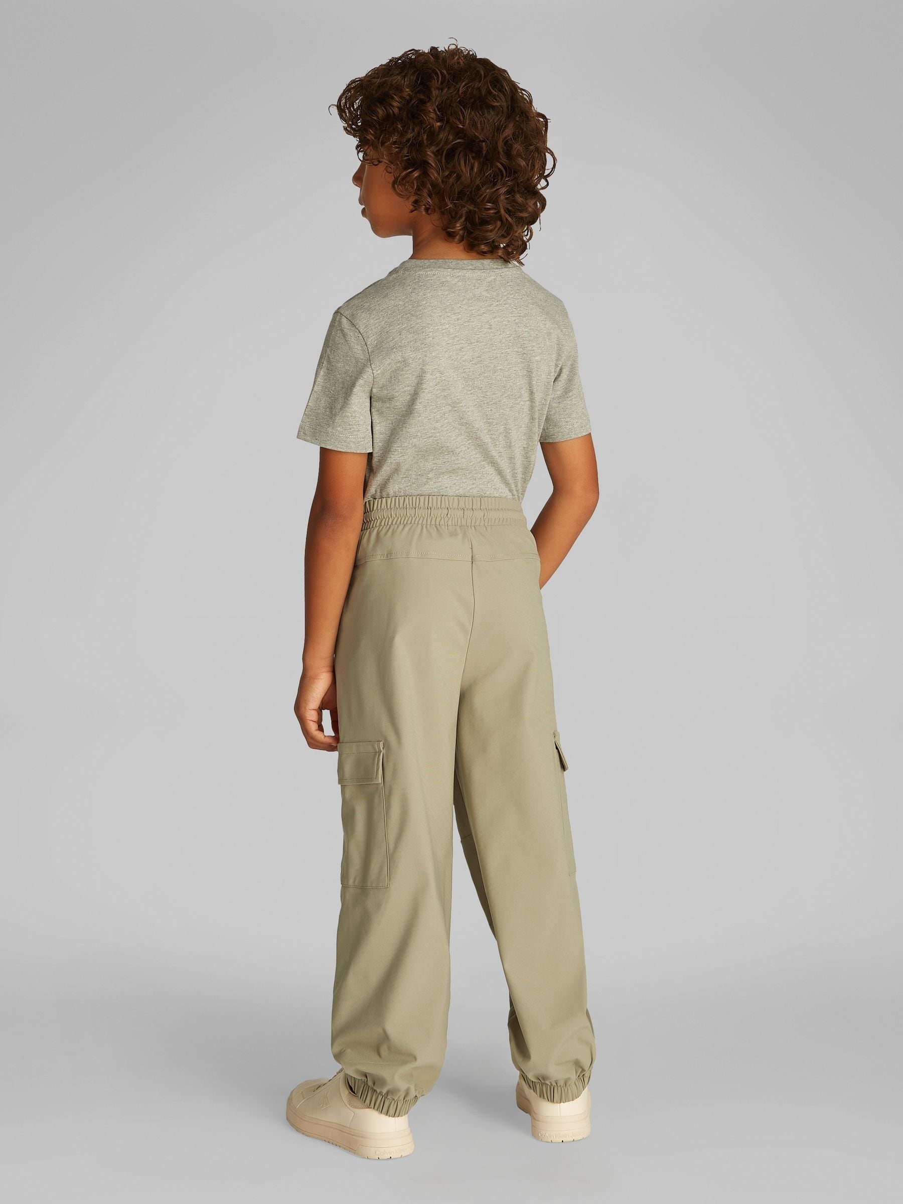 Calvin Klein Cream Parachute Dry Knit Cargo Joggers image 2