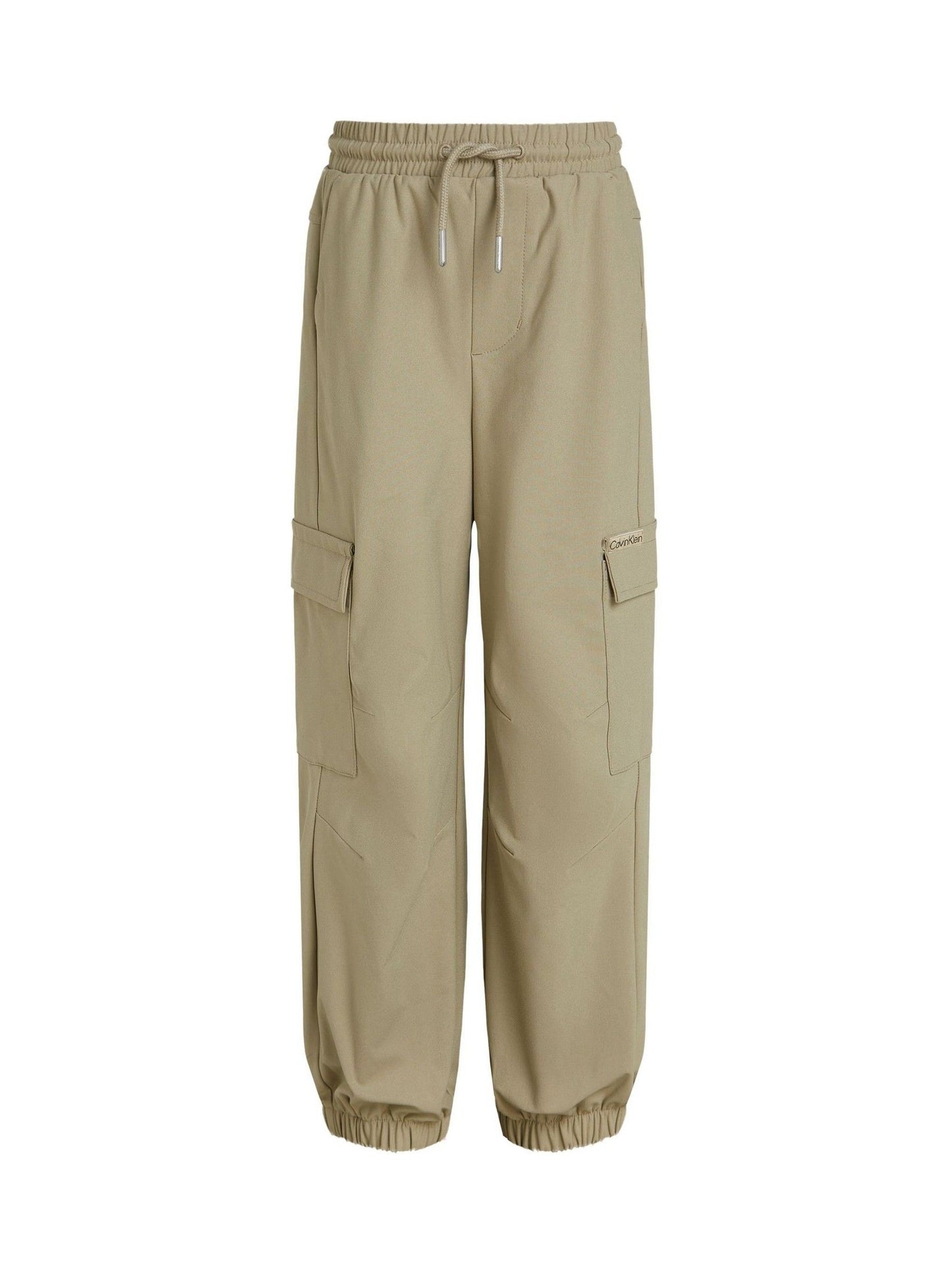 Calvin Klein Cream Parachute Dry Knit Cargo Joggers image 4