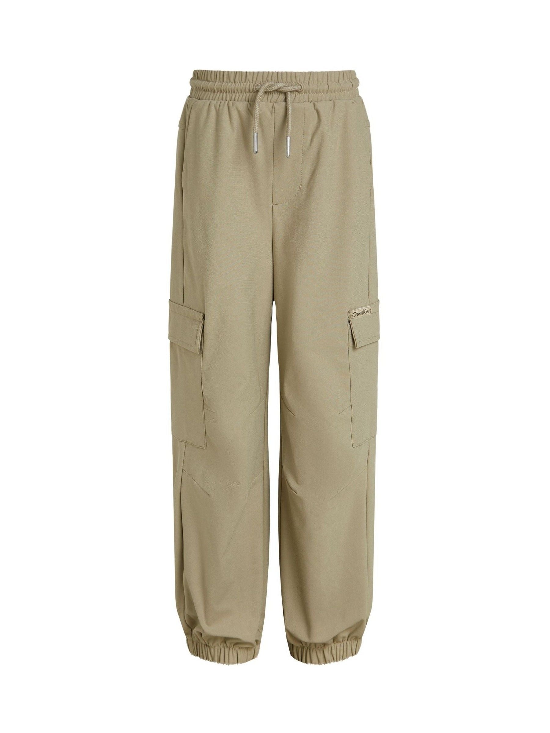Calvin Klein Cream Parachute Dry Knit Cargo Joggers image 4