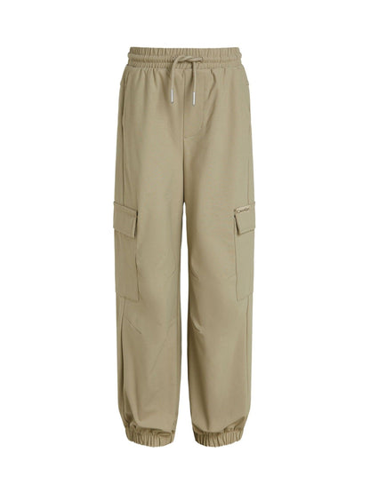 Calvin Klein Cream Parachute Dry Knit Cargo Joggers image 4