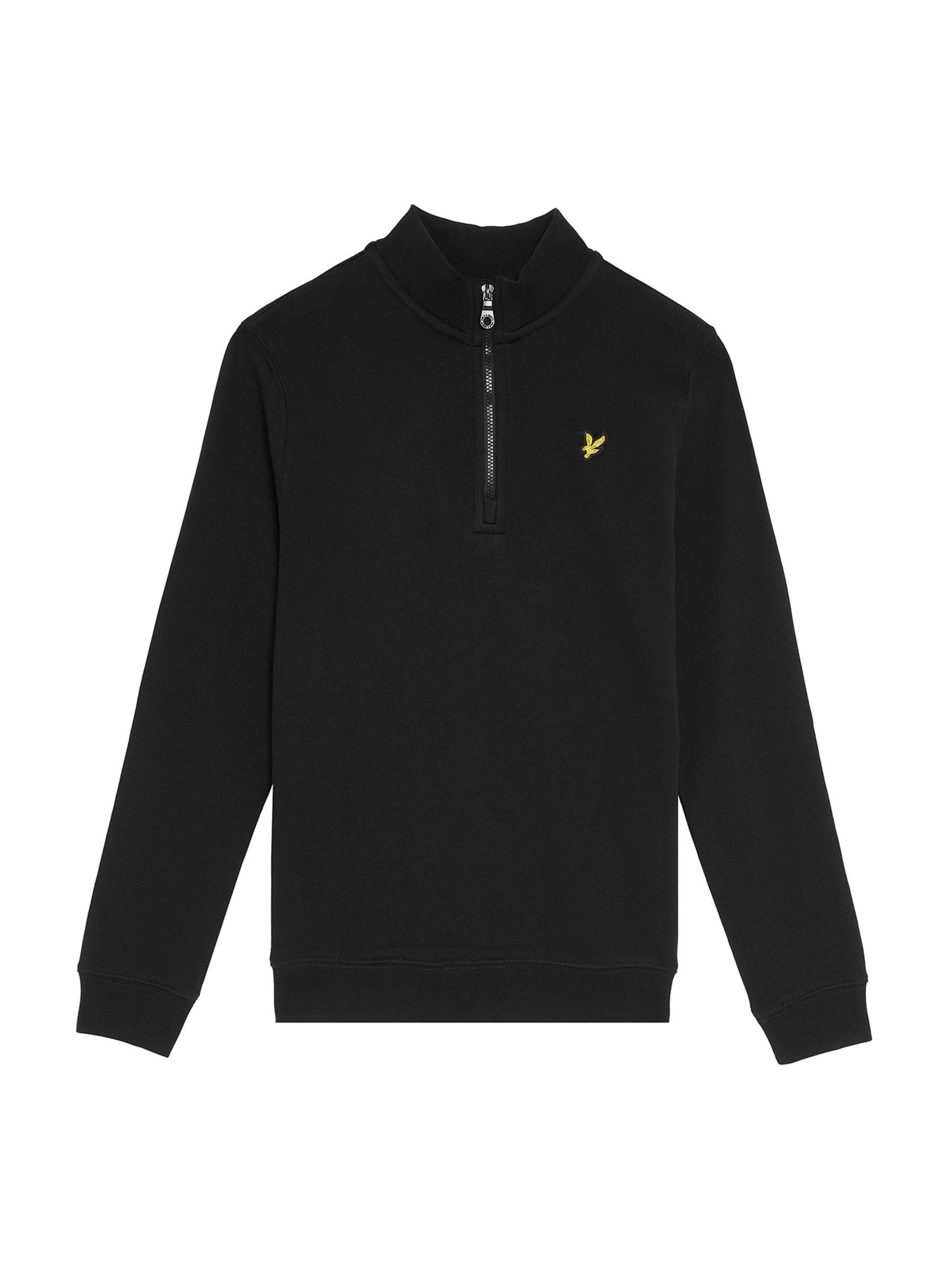Dsiney Kidz - Lyle & Scott Black Half Zip Cotton Boys Sweatshirt image 1