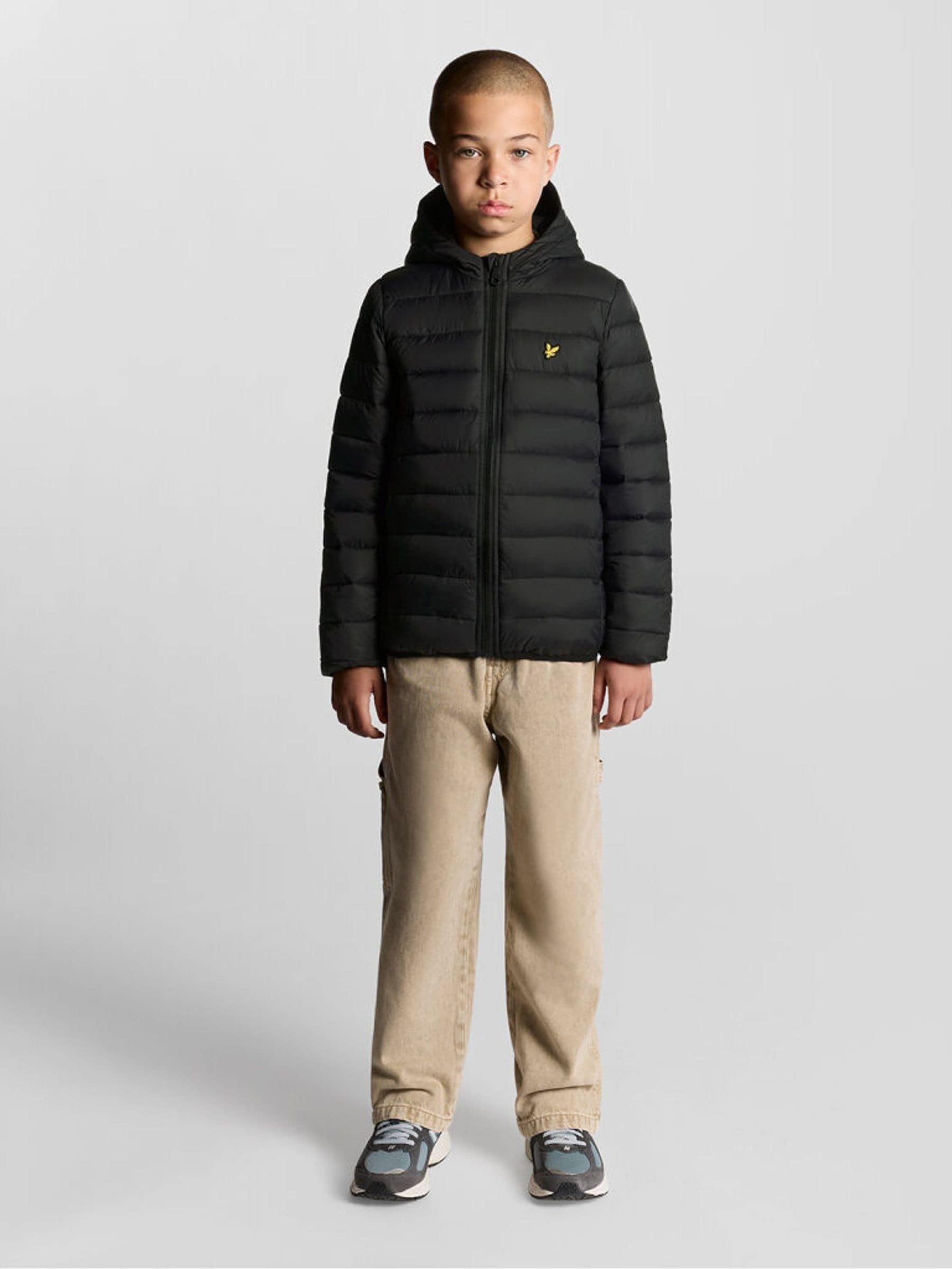 Dsiney Kidz - Lyle & Scott Black Lightweight Padded Boys Jacket image 2