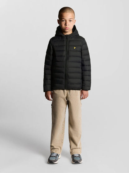 Dsiney Kidz - Lyle & Scott Black Lightweight Padded Boys Jacket image 2
