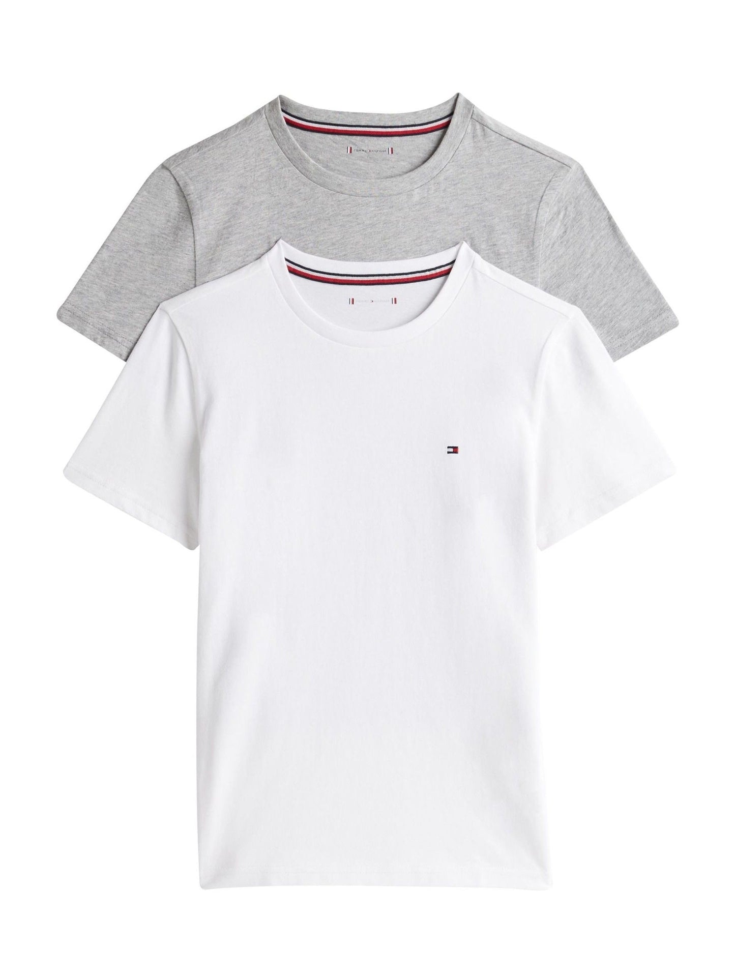 Tommy Hilfiger White Short Sleeve Cotton T-Shirts 2 Pack image 1
