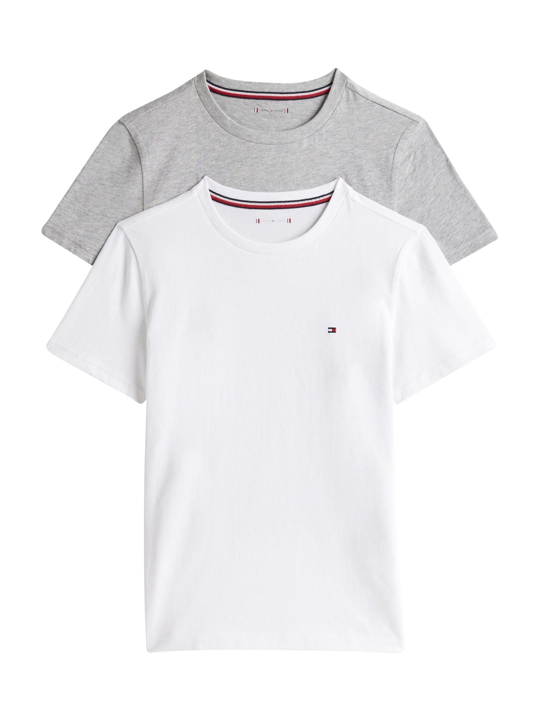 Tommy Hilfiger White Short Sleeve Cotton T-Shirts 2 Pack image 1