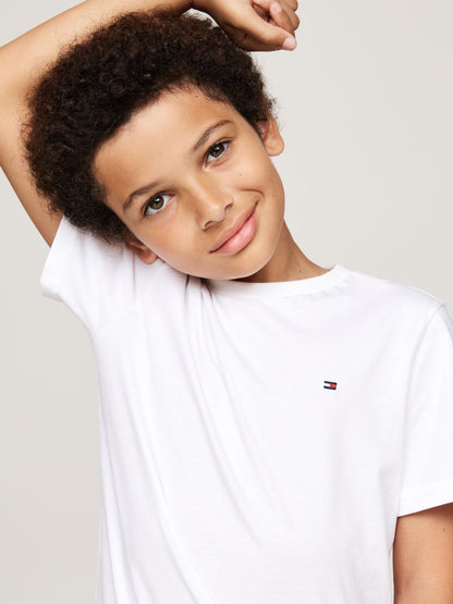 Tommy Hilfiger White Short Sleeve Cotton T-Shirts 2 Pack image 2