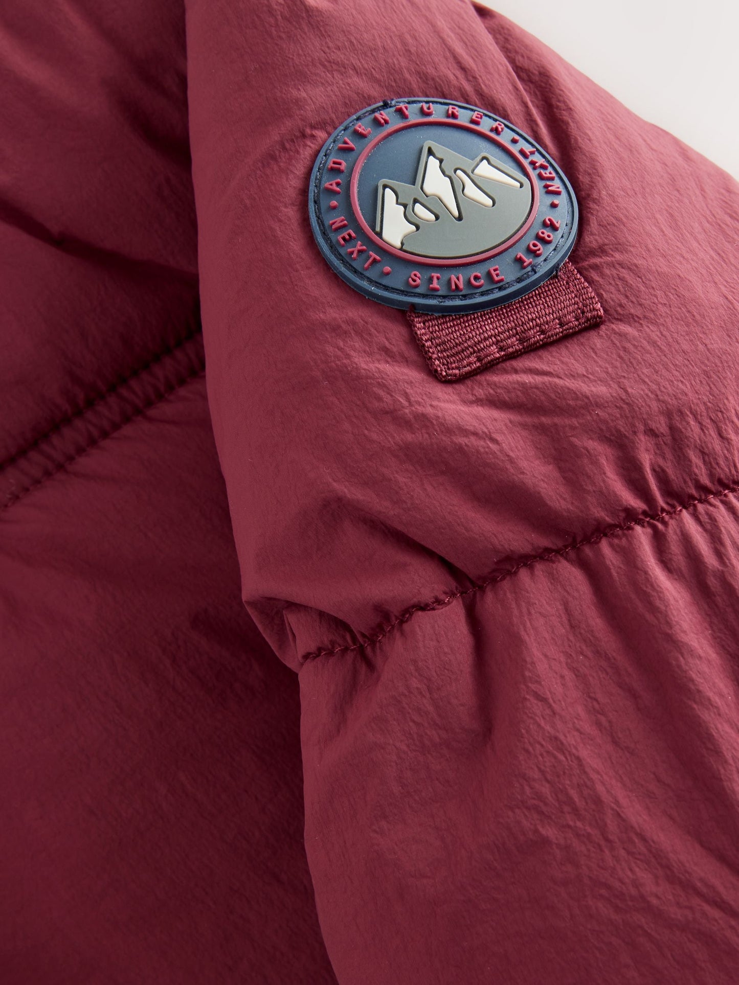 Burgundy Red Borg Lined Padded Shower Resistant Coat (3mths-7yrs)