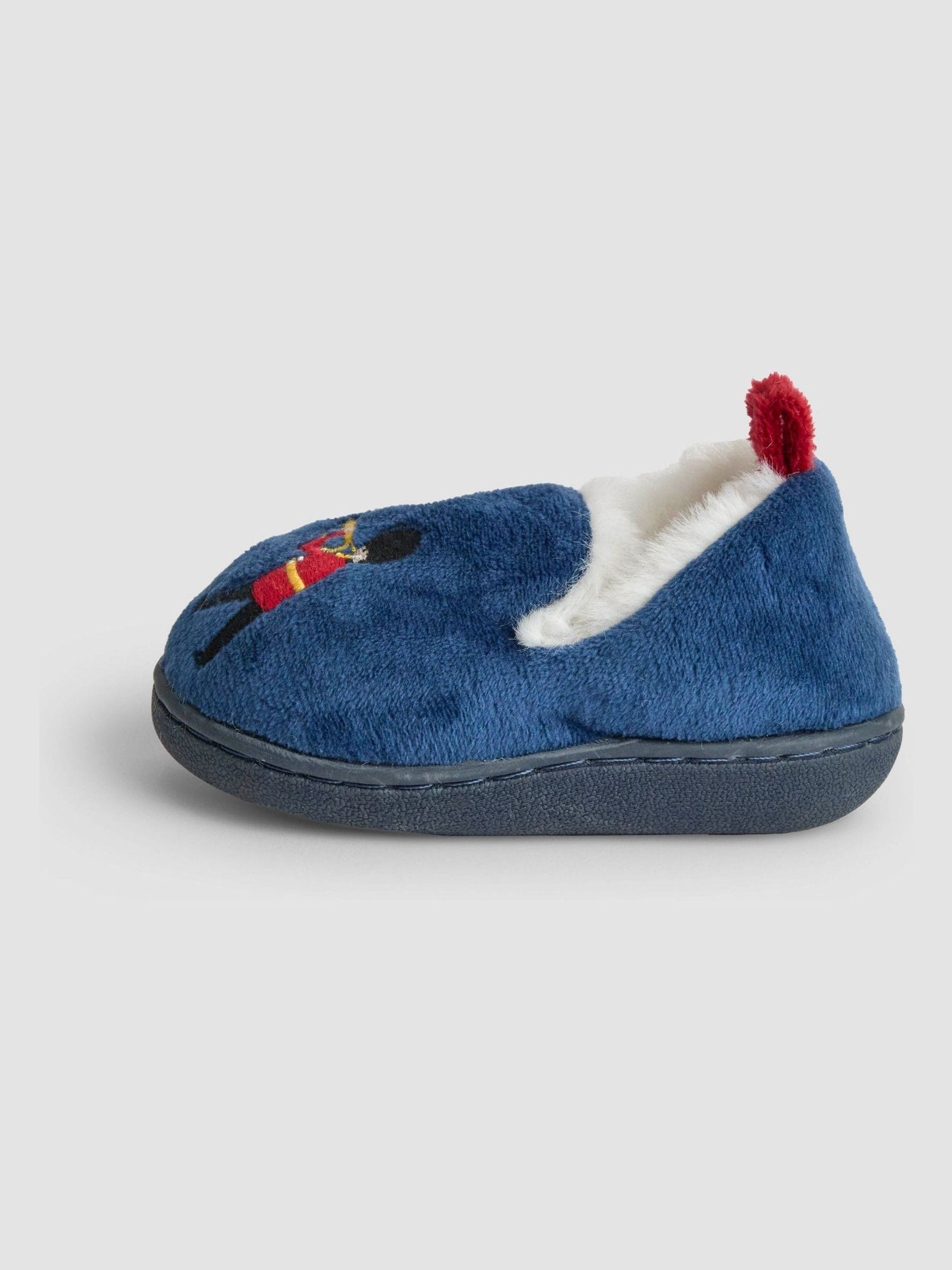 JoJo Maman Bébé Blue London Soldiers Bear Slipper Shoe image 4