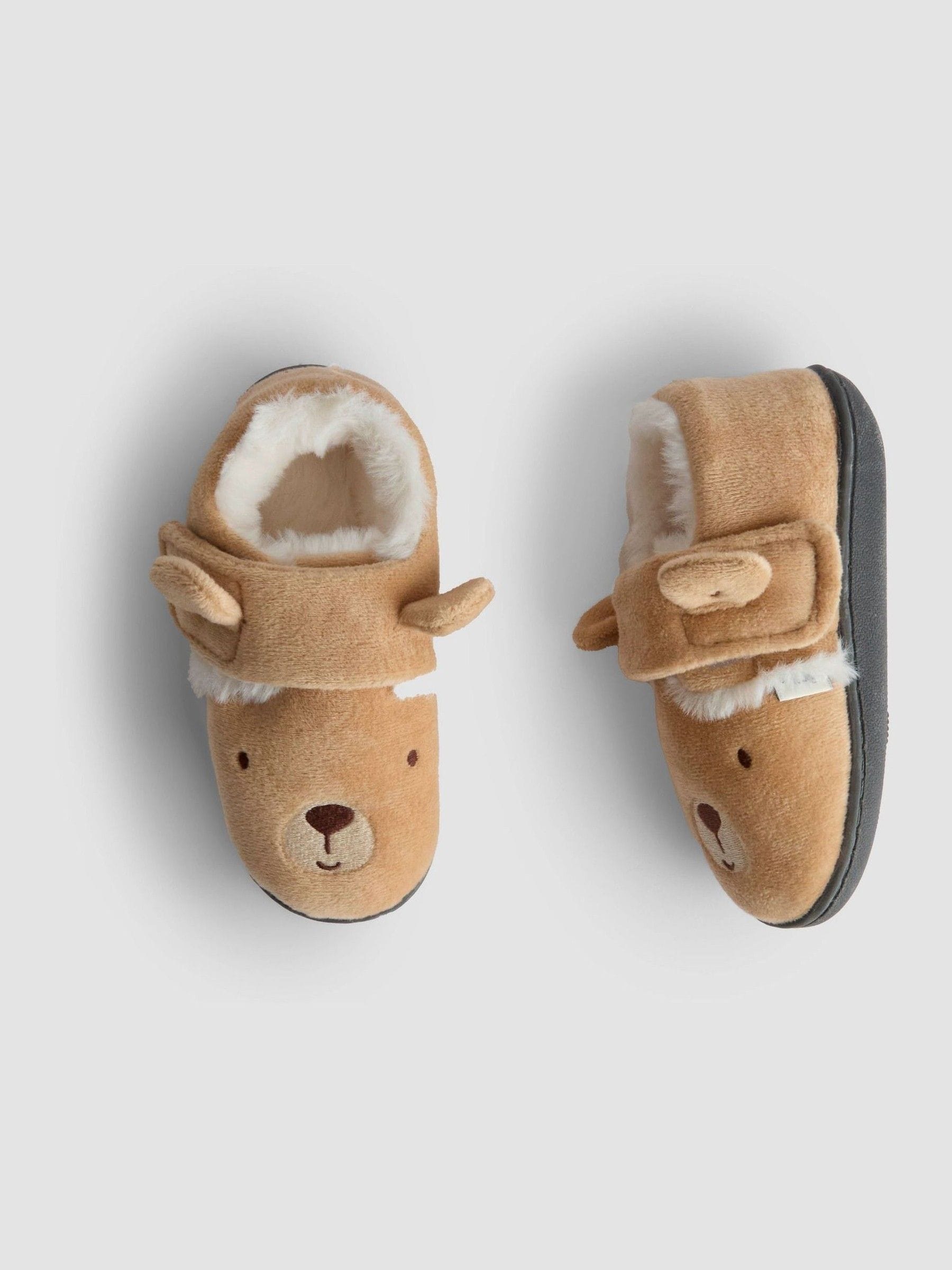 JoJo Maman Bébé Brown Bear Bear Slipper Shoe image 4