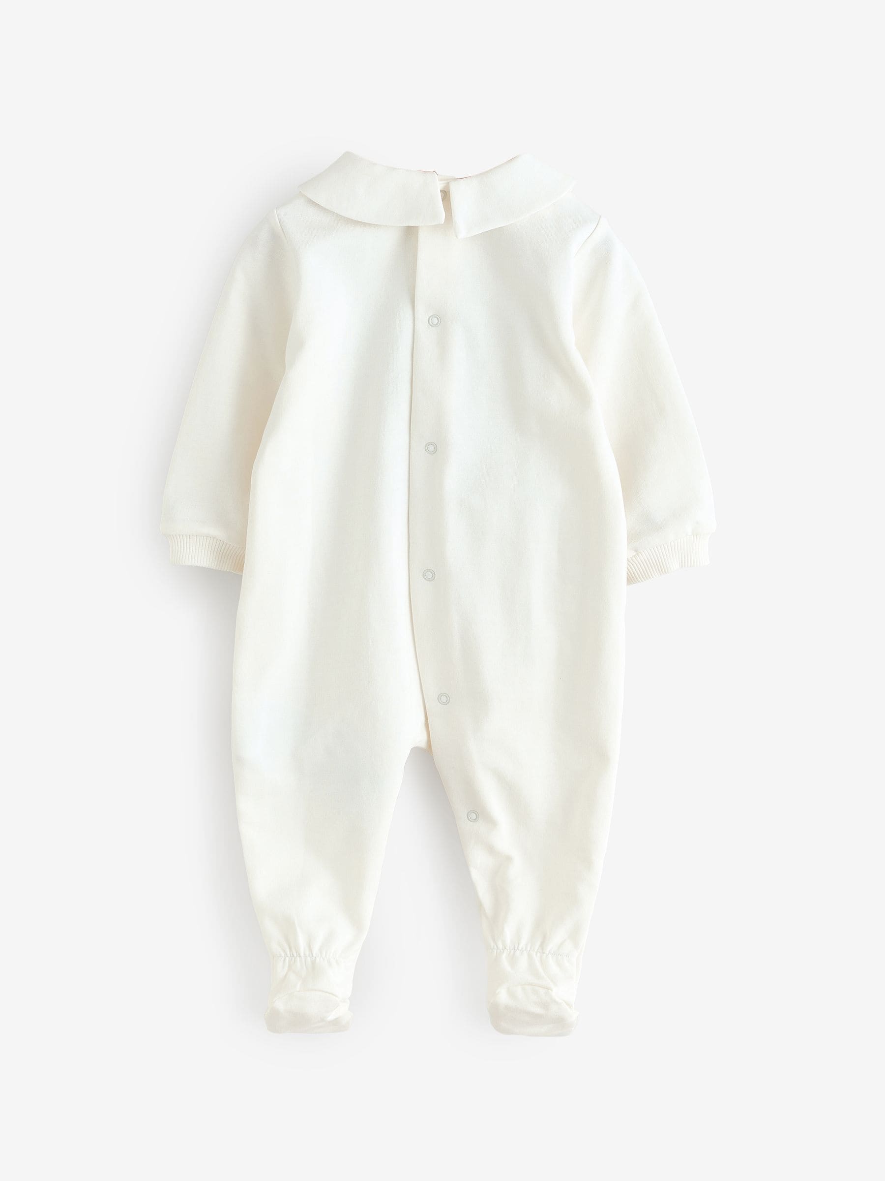 Moschino Cream Baby Logo Sleepsuit With Giftbox image 2