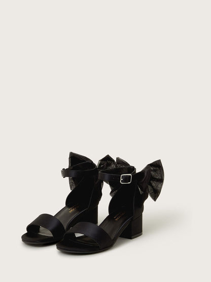 Monsoon Black Two Part Bow Heels image 2