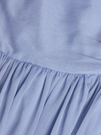 Monsoon Blue Texas One Shoulder Prom Dress image 3