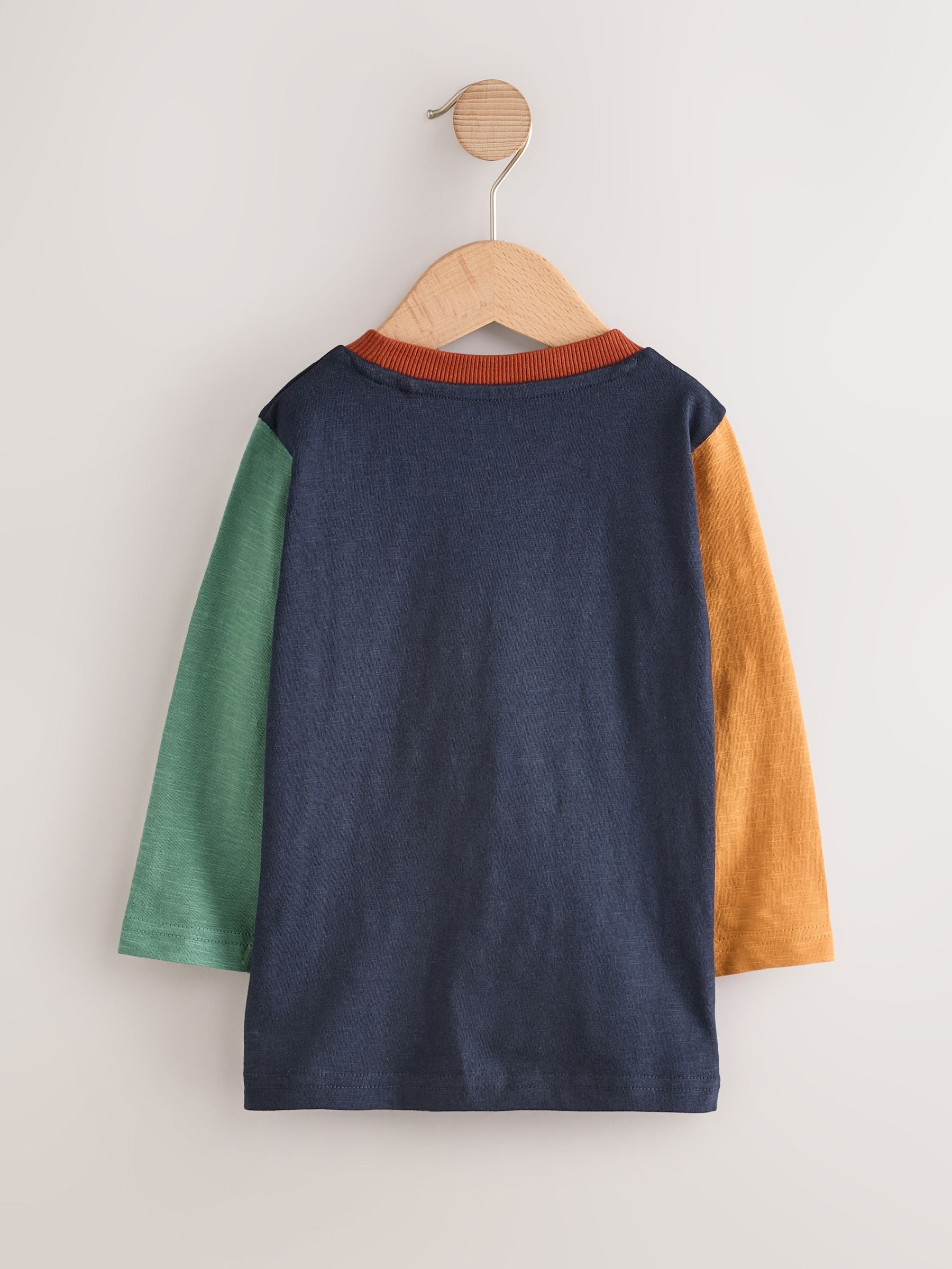 Navy Hotchpotch Dog Car Long Sleeve Appliqué T-Shirt (3mths-7yrs) image 3