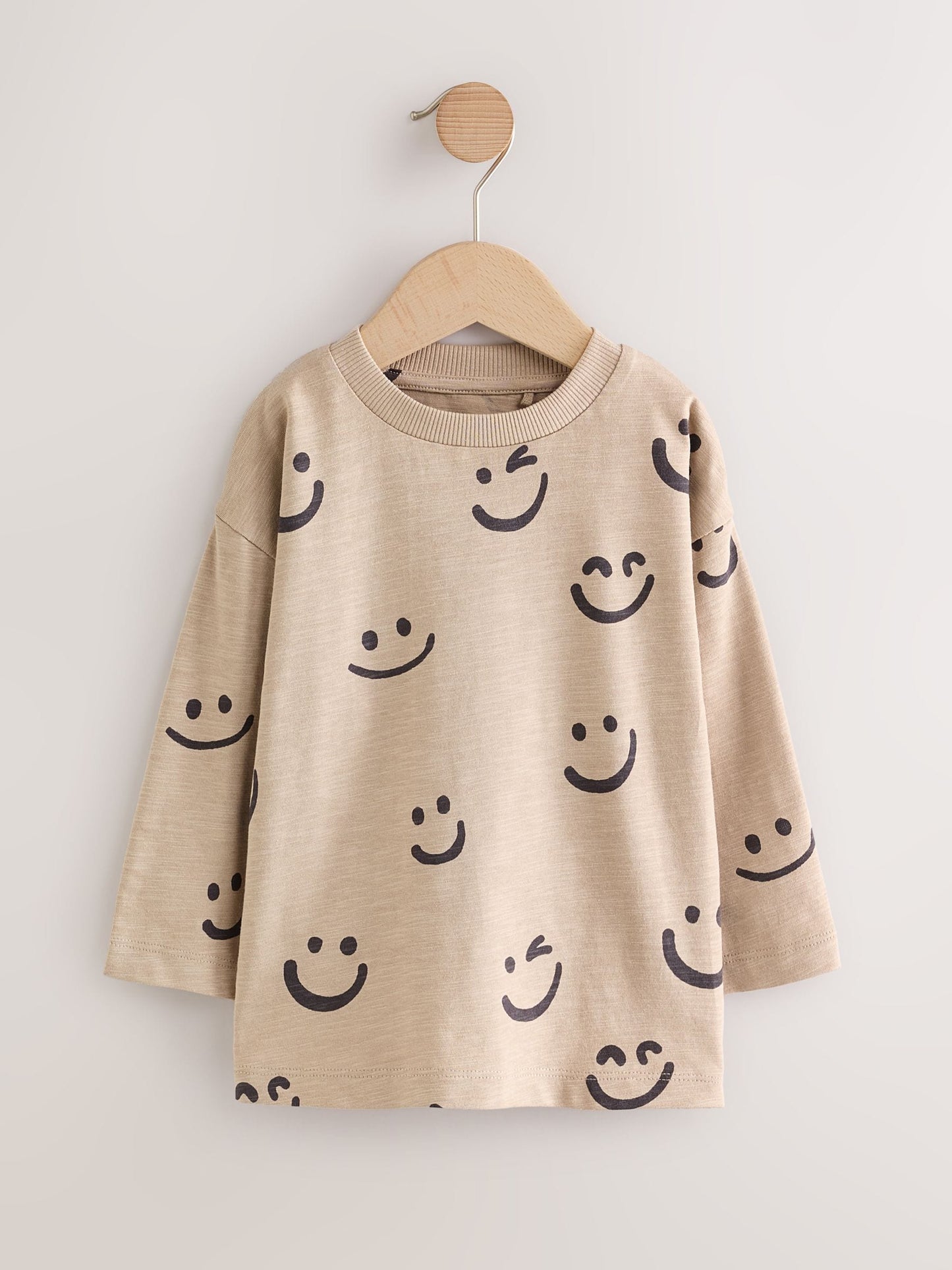 Stone Smile 100% Cotton Long Sleeve All-Over Print T-Shirt (3mths-7yrs) image 1
