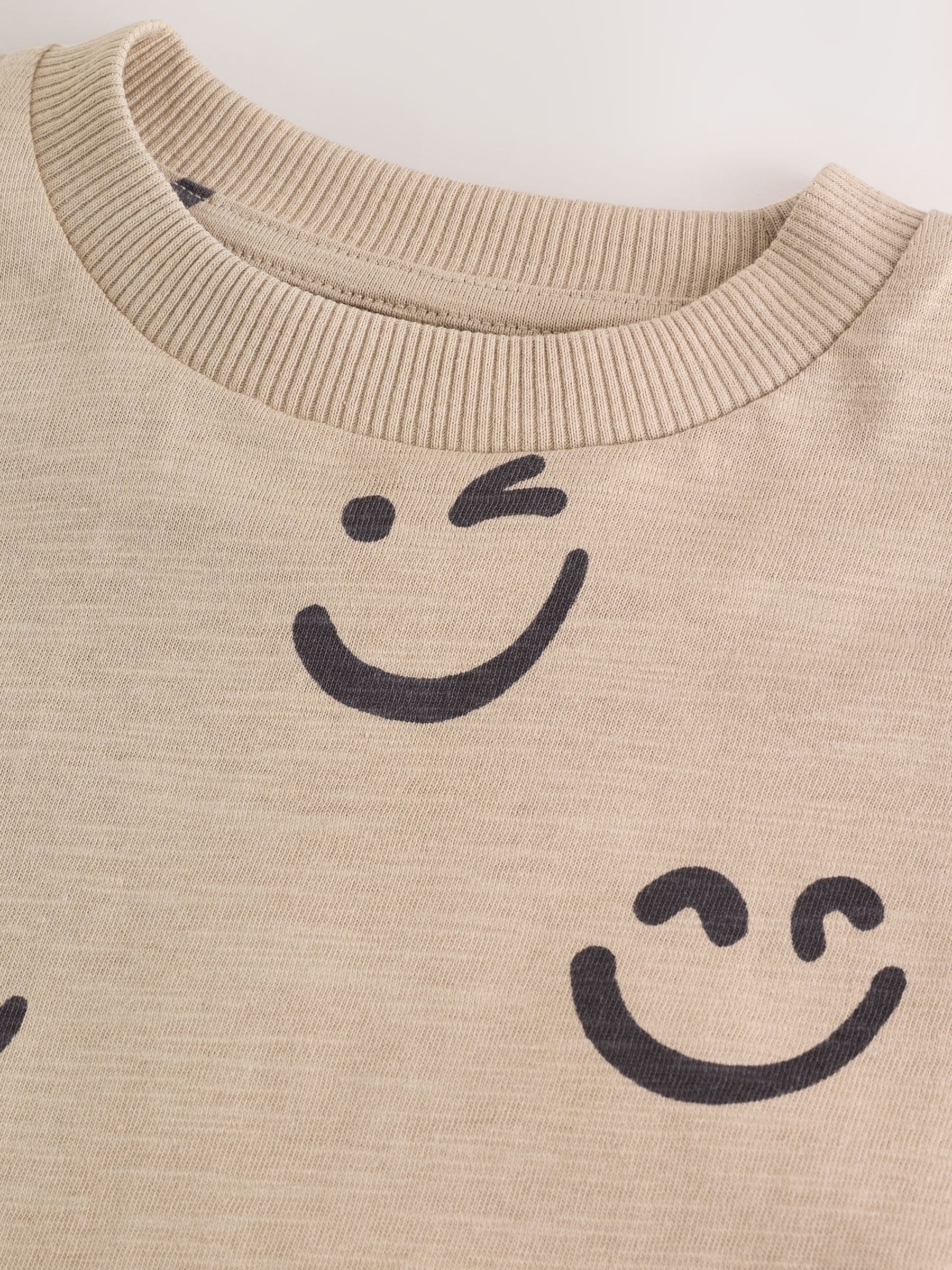 Stone Smile 100% Cotton Long Sleeve All-Over Print T-Shirt (3mths-7yrs) image 3