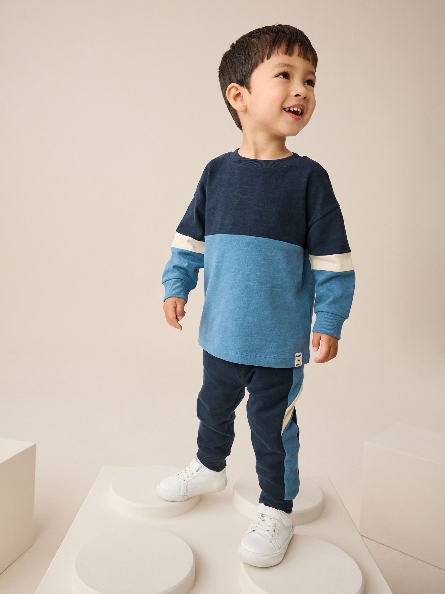 Dsiney Kidz - Blue/Navy Long Sleeve Soft Touch T-Shirt and Joggers Set (3mths-7yrs) image 2