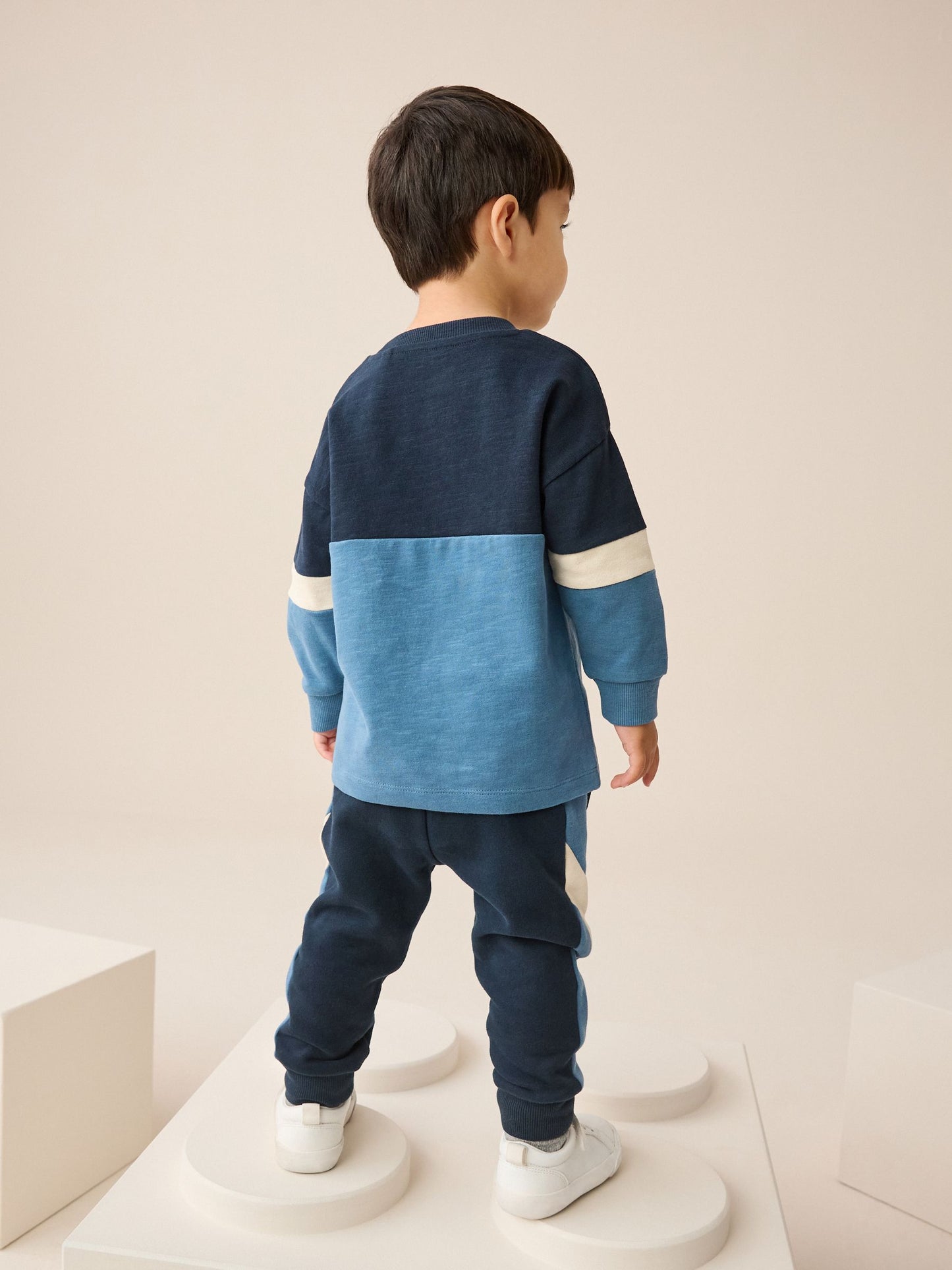 Dsiney Kidz - Blue/Navy Long Sleeve Soft Touch T-Shirt and Joggers Set (3mths-7yrs) image 3