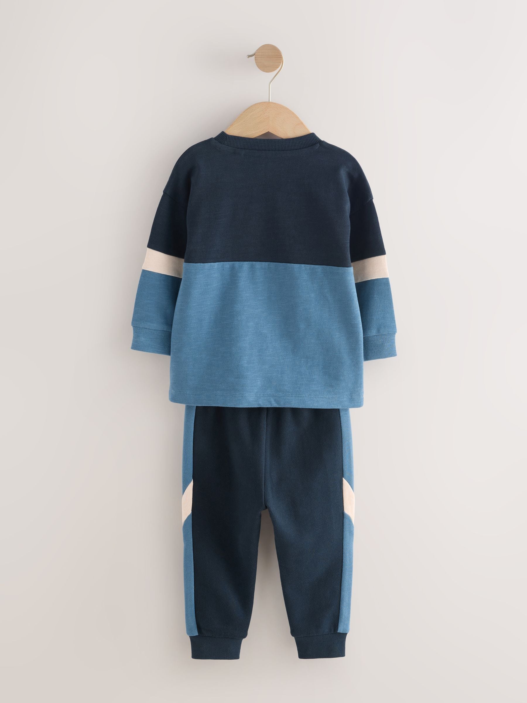 Dsiney Kidz - Blue/Navy Long Sleeve Soft Touch T-Shirt and Joggers Set (3mths-7yrs) image 6