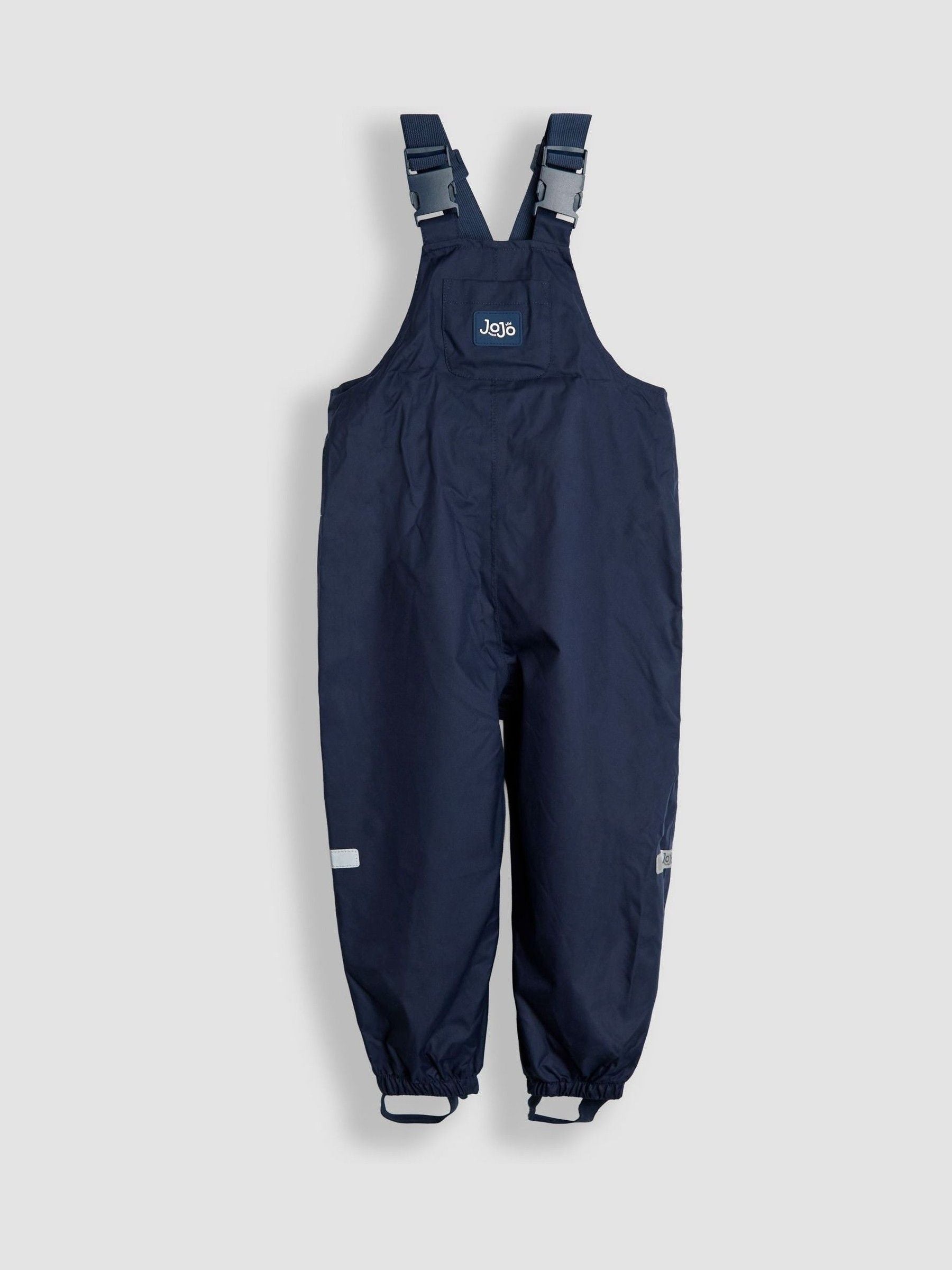 Dsiney Kidz - JoJo Maman Bébé Navy Pack-Away Waterproof Dungarees image 2