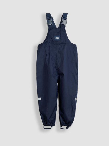 Dsiney Kidz - JoJo Maman Bébé Navy Pack-Away Waterproof Dungarees image 2