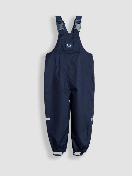 Dsiney Kidz - JoJo Maman Bébé Navy Pack-Away Waterproof Dungarees image 2
