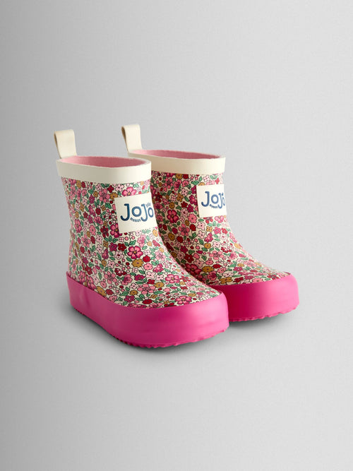 JoJo Maman Bébé Light Purple Print Short Wellies image 1