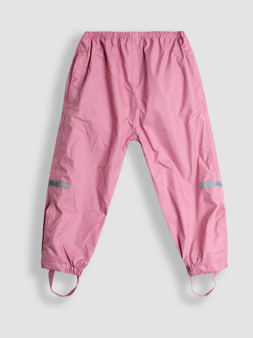 JoJo Maman Bébé Pink Pack-Away Waterproof Trousers image 1