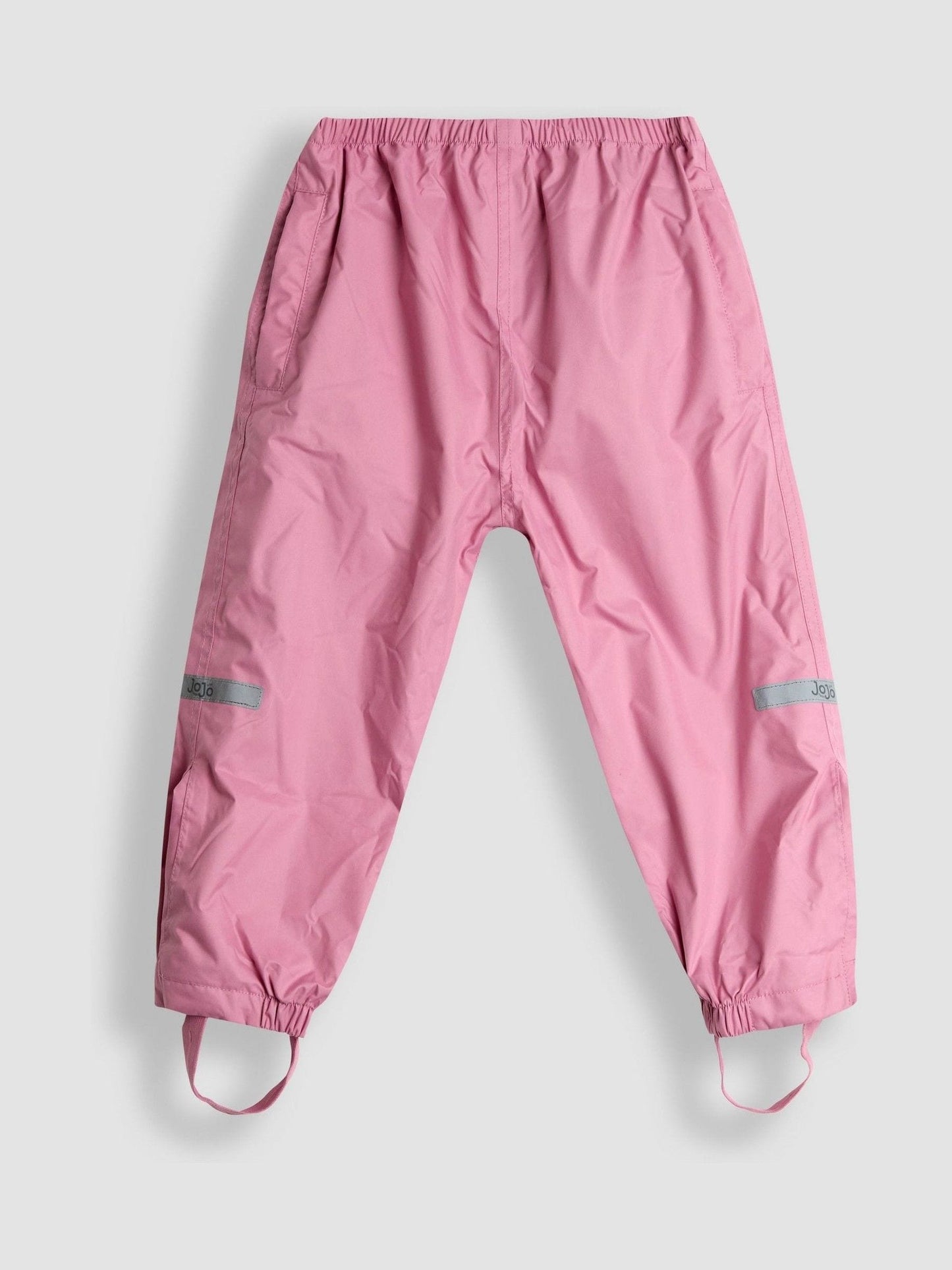 JoJo Maman Bébé Pink Pack-Away Waterproof Trousers image 1