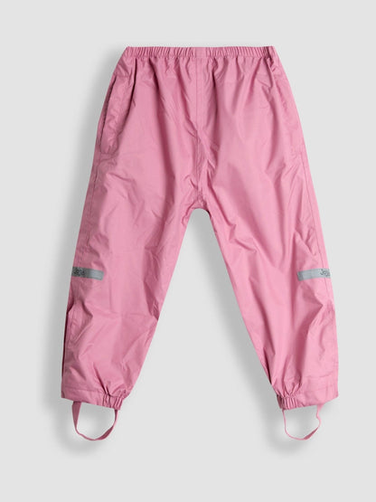 JoJo Maman Bébé Pink Pack-Away Waterproof Trousers image 1