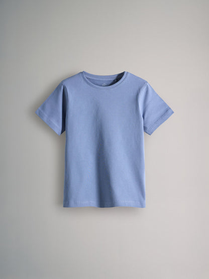 Dsiney Kidz - The Set 8 Pack Regular Short Sleeve Cotton T-Shirts Navy/Blue/Cream image 5
