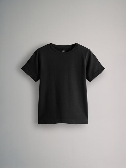 Dsiney Kidz - The Set 8 Pack Regular Short Sleeve Cotton T-Shirts Black/Navy Blue/Grey Marl/White image 2