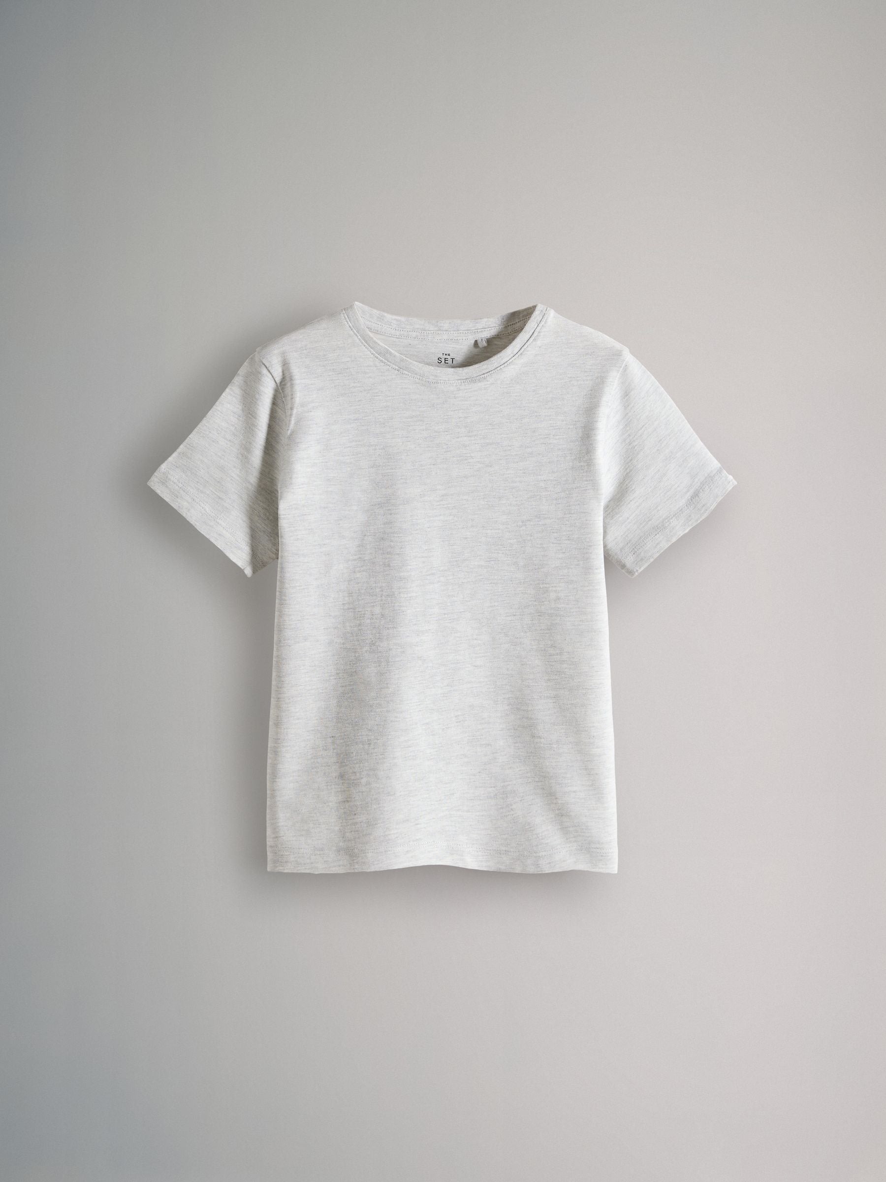 Dsiney Kidz - The Set 8 Pack Regular Short Sleeve Cotton T-Shirts Black/Navy Blue/Grey Marl/White image 3