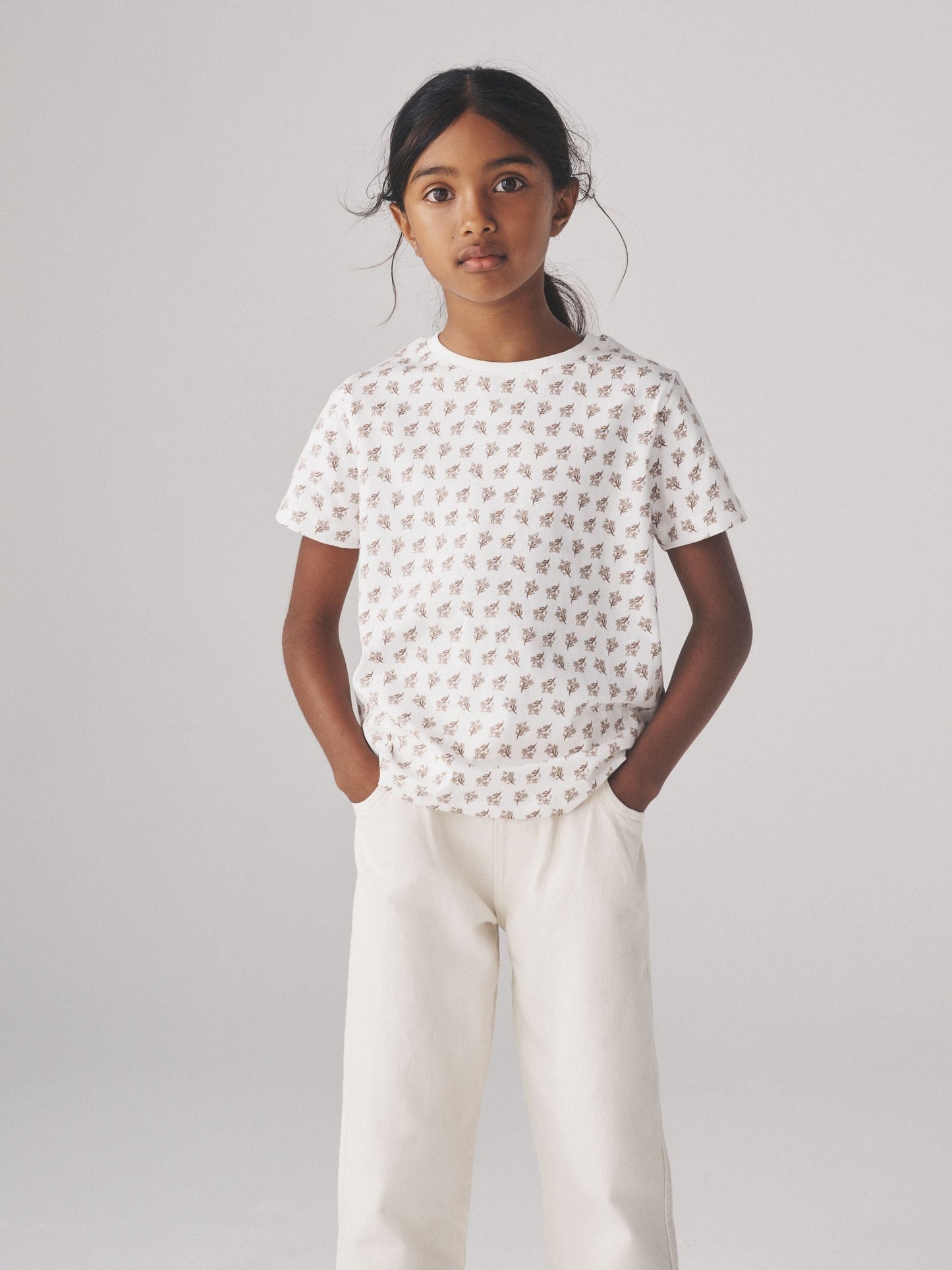 Dsiney Kidz - The Set 5 Pack Regular Short Sleeve Cotton T-Shirts Pink/White image 2