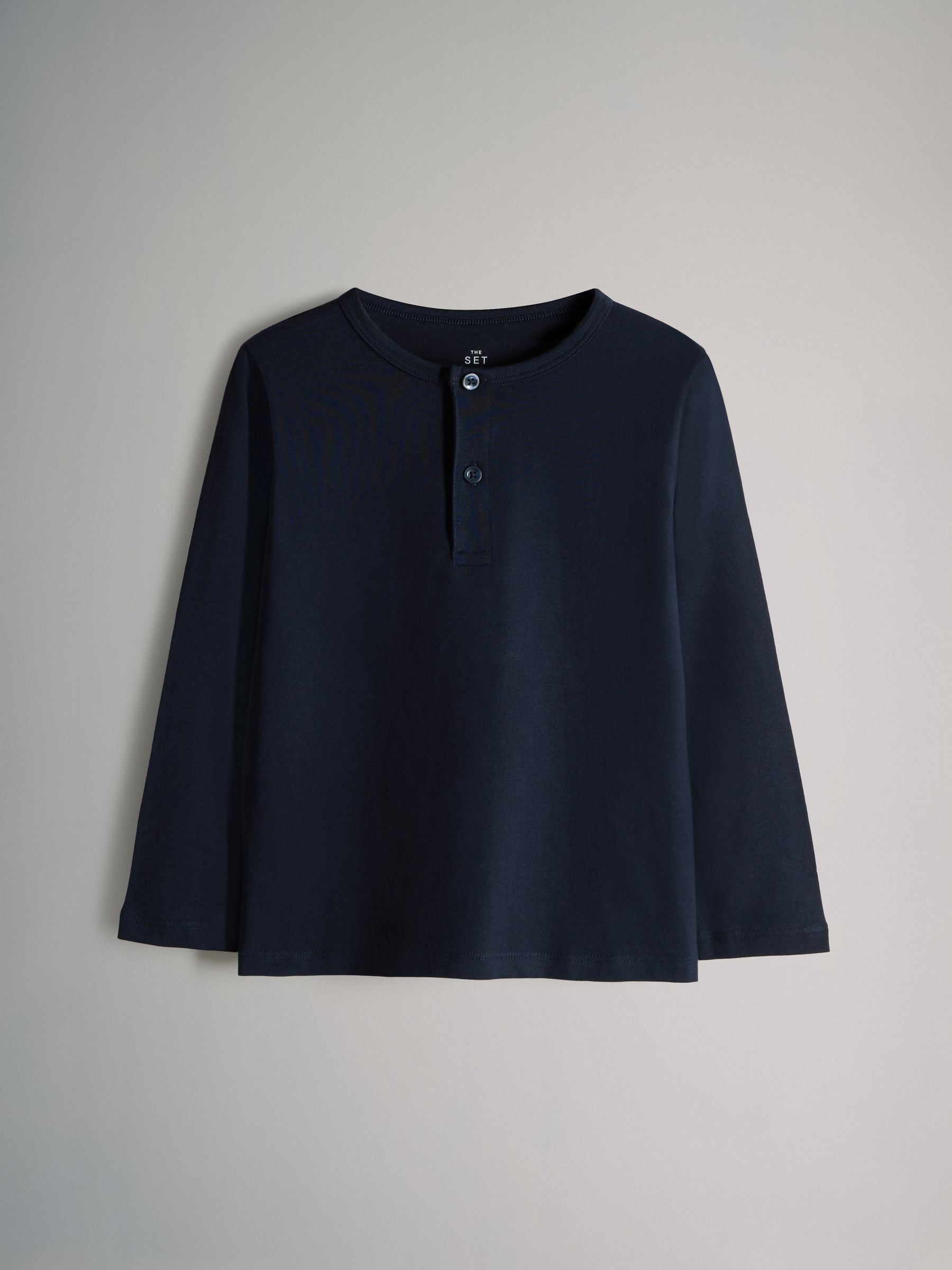 Dsiney Kidz - The Set 4 Pack Long Sleeve Cotton Henley T-Shirts Navy/Brown/Blue/Cream image 5