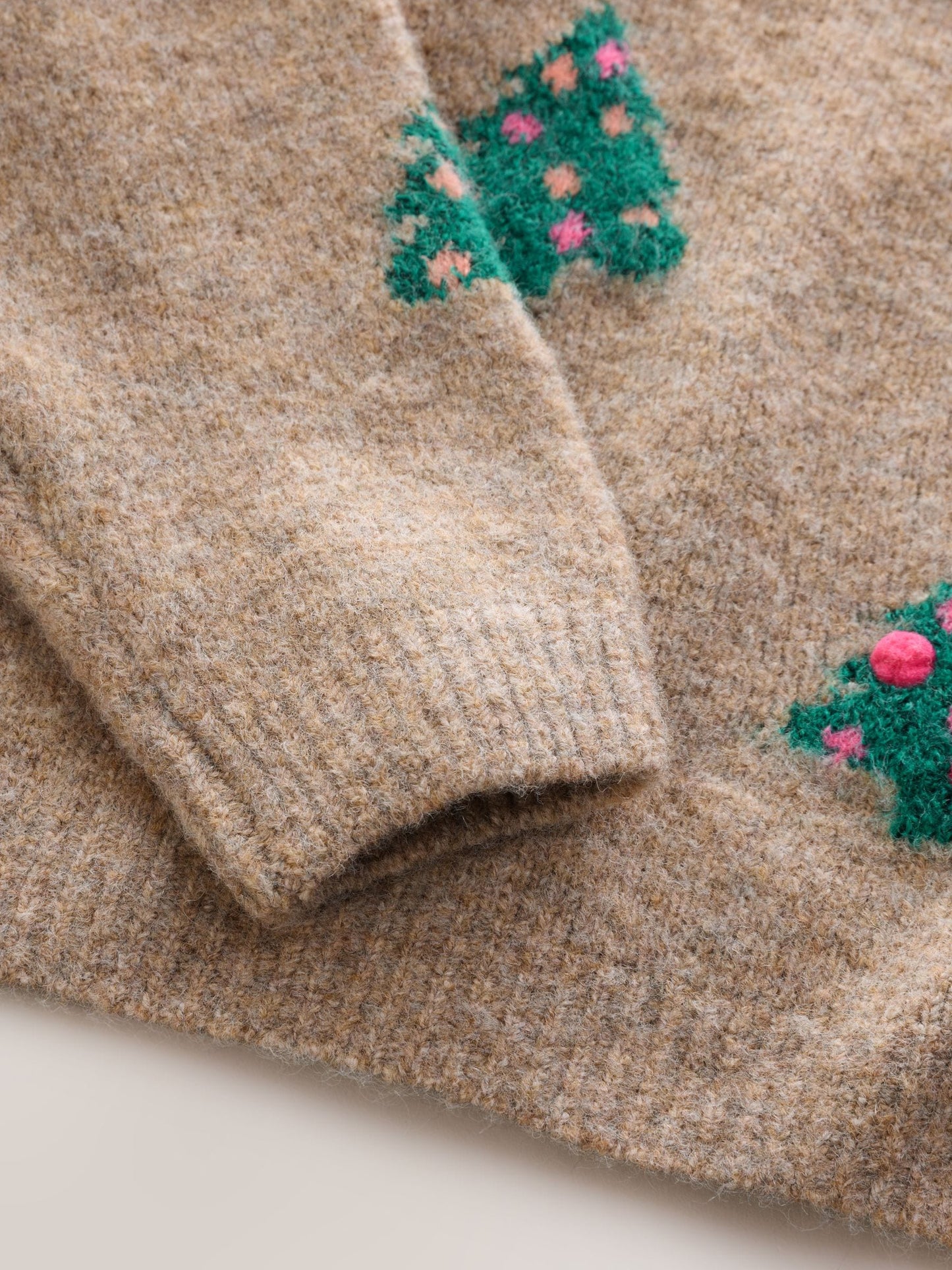 Oatmeal Christmas Tree Jumper (3-16yrs)