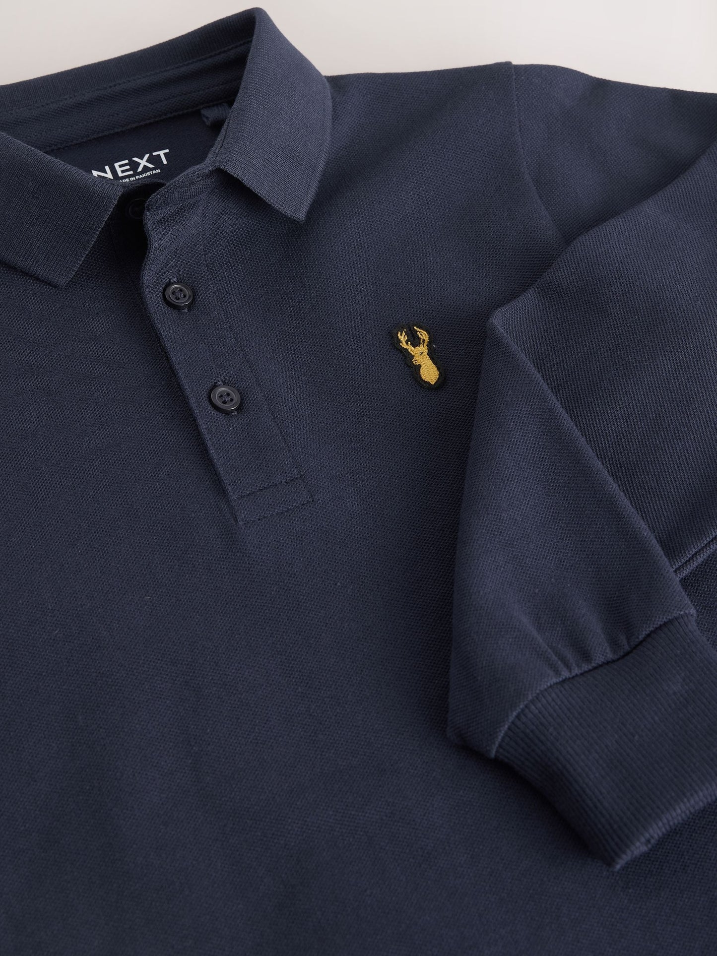 Dsiney Kidz - Navy Long Sleeve Polo Shirt (3-16yrs) image 4