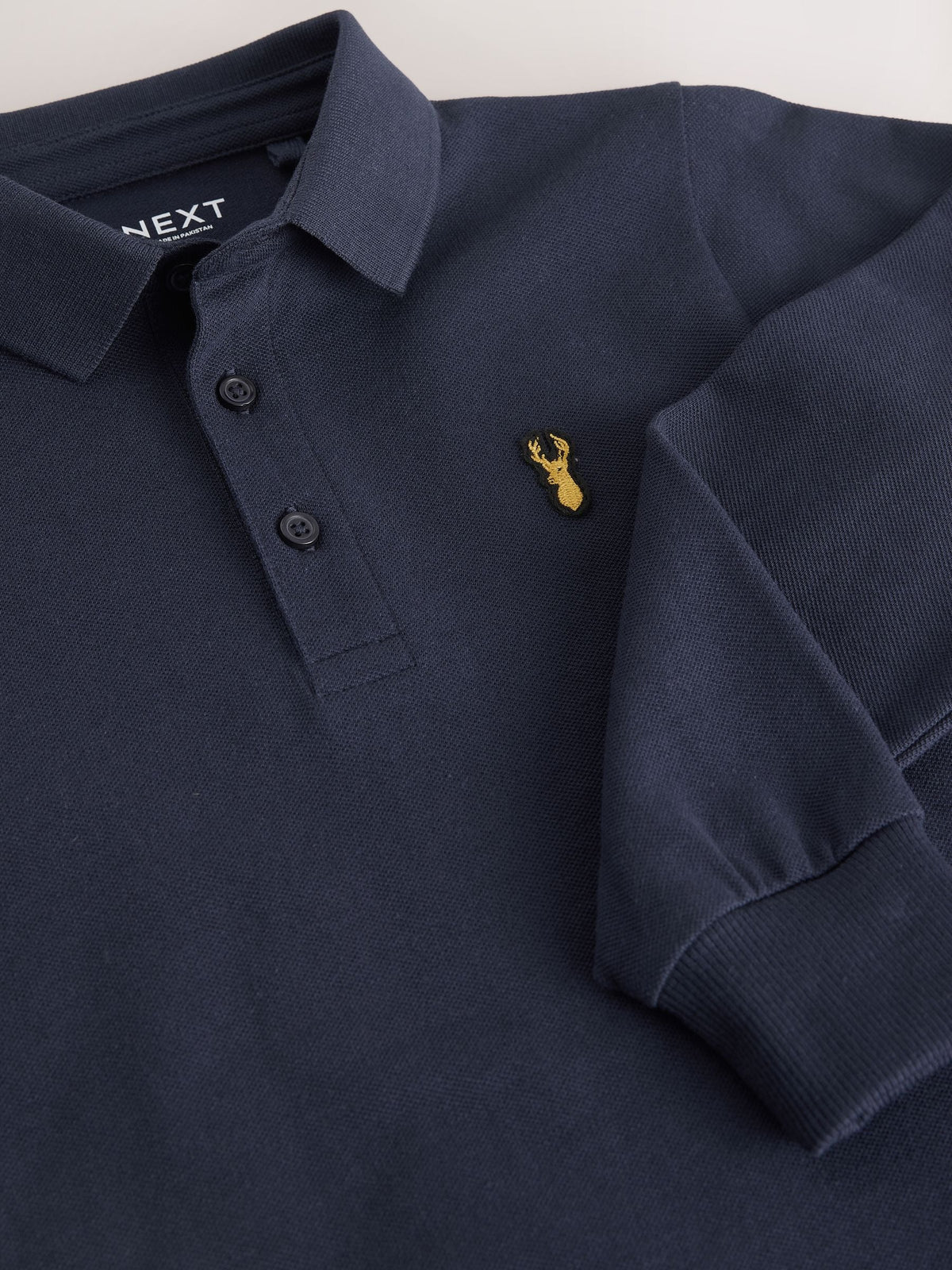 Dsiney Kidz - Navy Long Sleeve Polo Shirt (3-16yrs) image 4