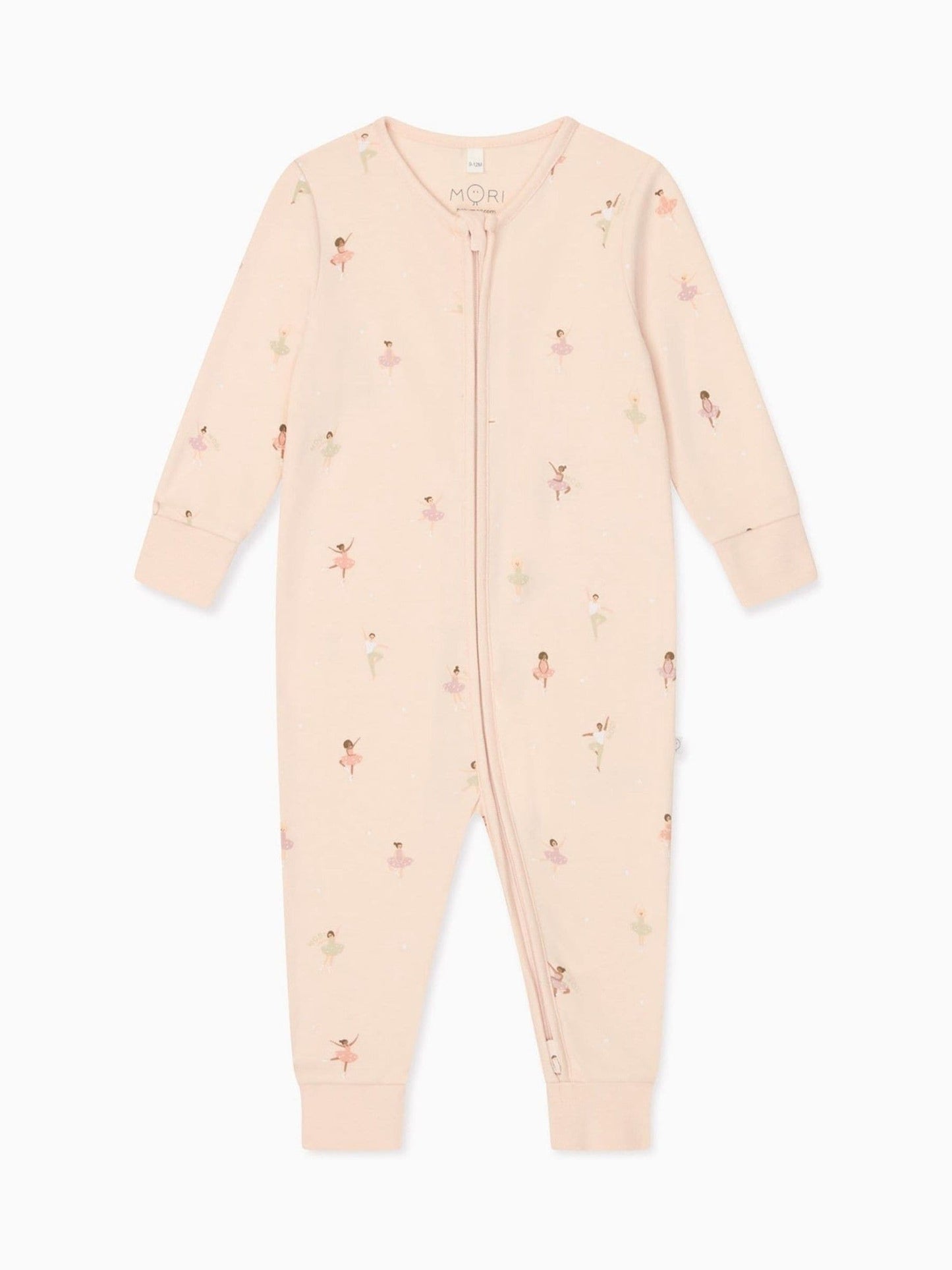 MORI Pink Ballerina Supersoft 2 Way Zip Up Clever Sleepsuit image 4