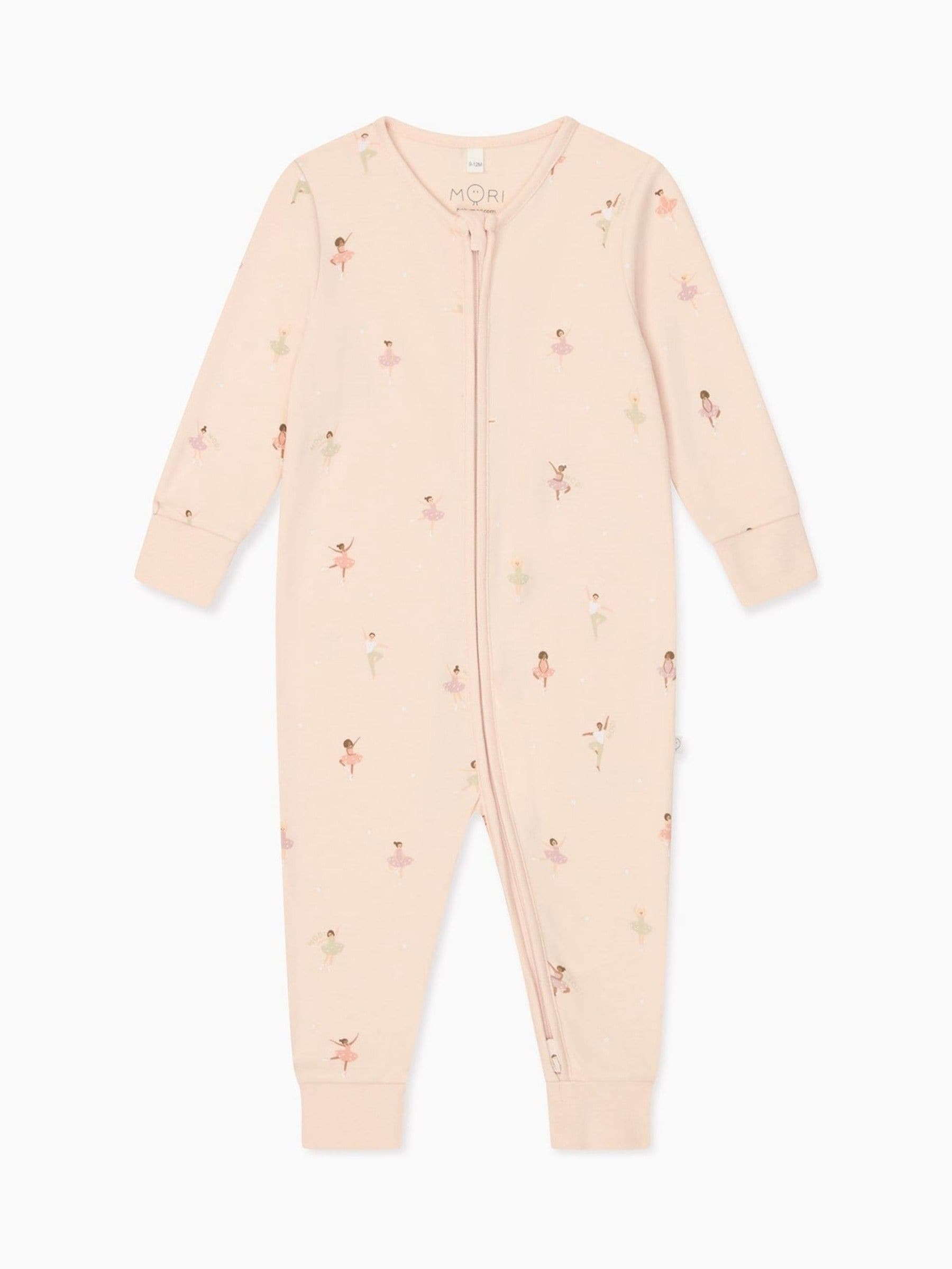 MORI Pink Ballerina Supersoft 2 Way Zip Up Clever Sleepsuit image 4