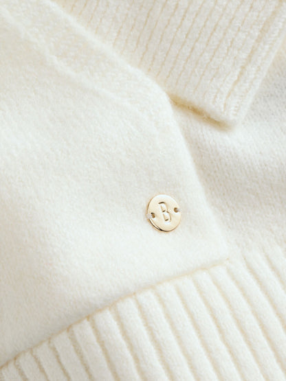 Baker by Ted Baker 2 Piece Knitted Lounge Pearl Hoodie & Wide Leg Trousers Set