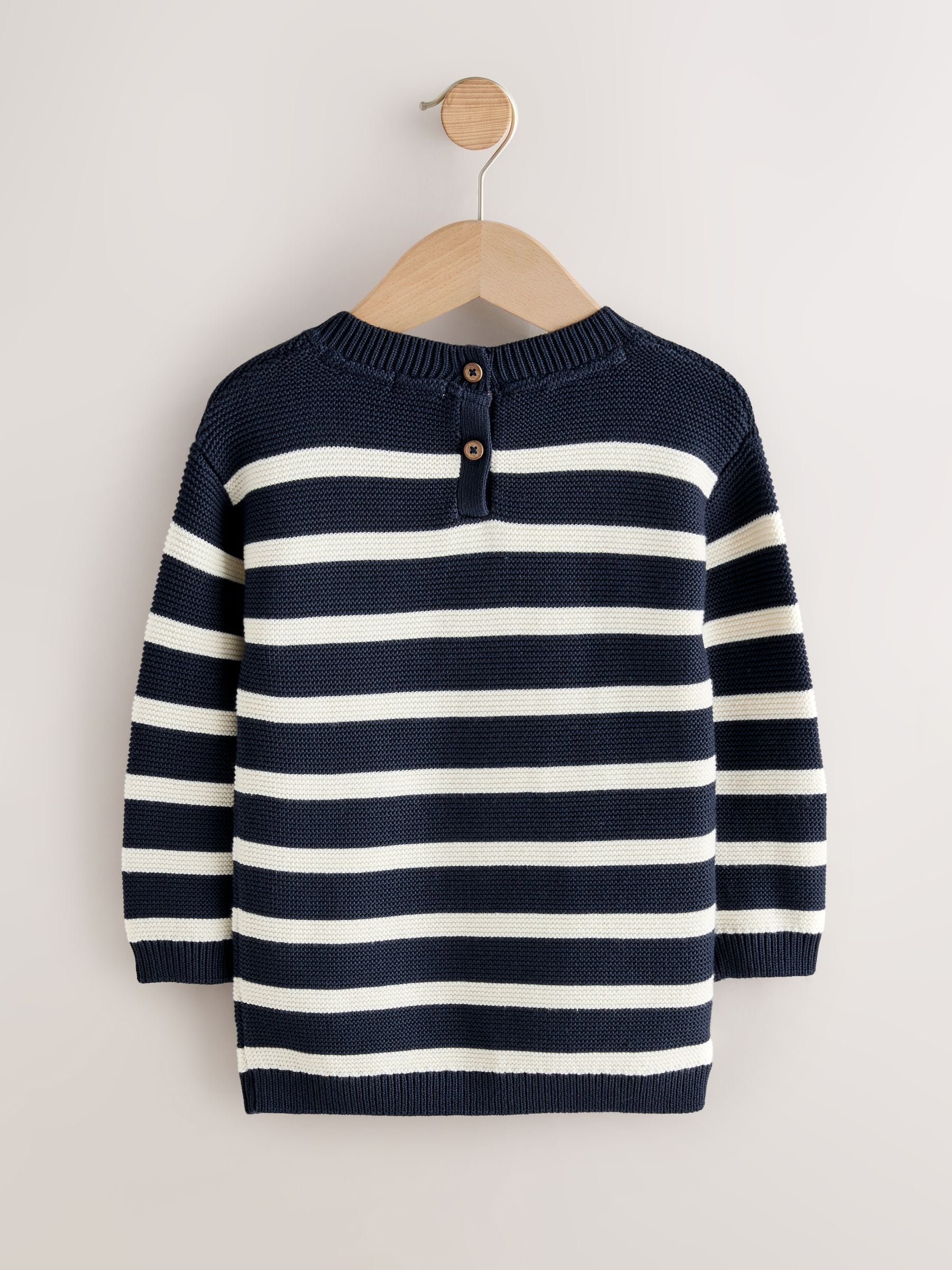 Navy Stripe Character Jumper Dress (3mths-7yrs) image 7