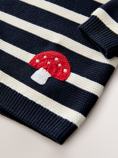 Navy Stripe Character Jumper Dress (3mths-7yrs) image 9