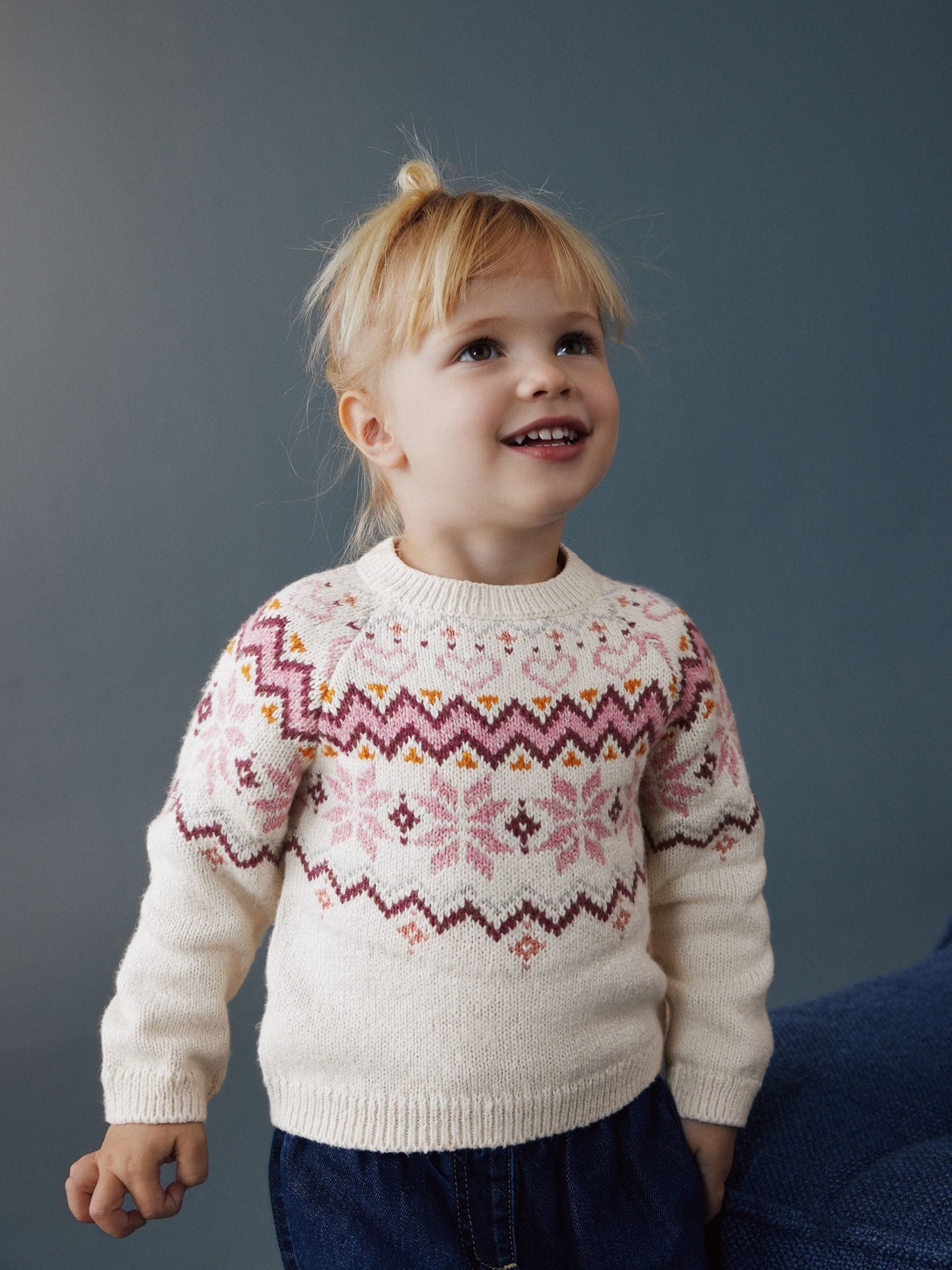 Ecru Christmas Fairisle Jumper (3mths-7yrs)