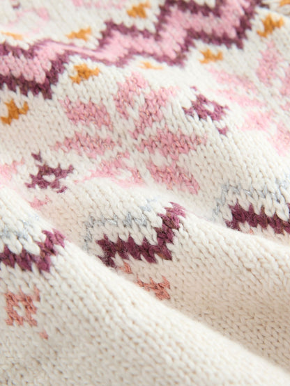 Ecru Christmas Fairisle Jumper (3mths-7yrs)
