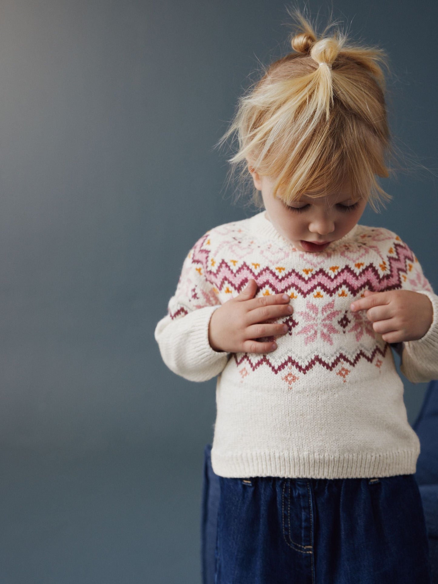 Ecru Christmas Fairisle Jumper (3mths-7yrs)