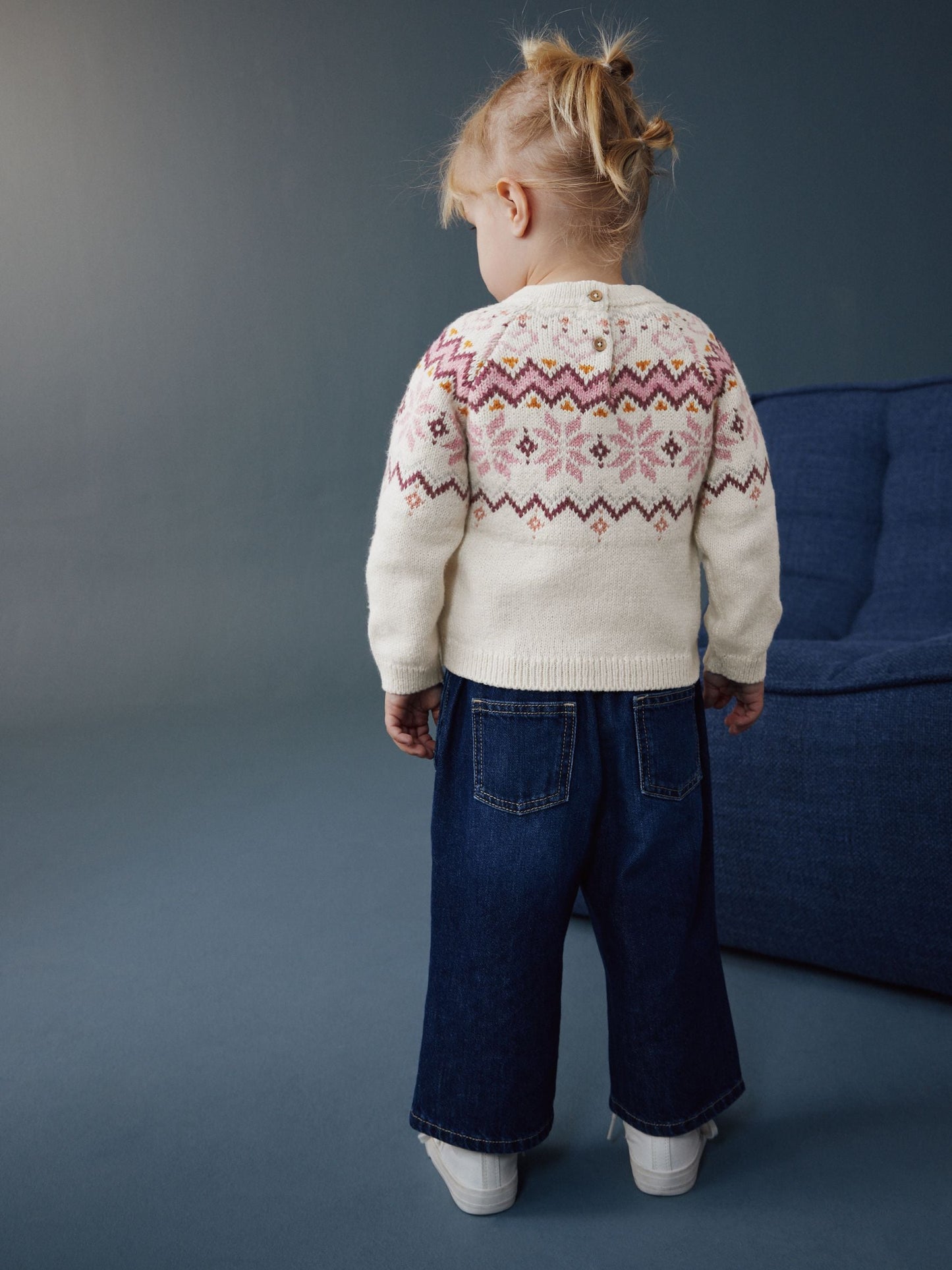 Ecru Christmas Fairisle Jumper (3mths-7yrs)