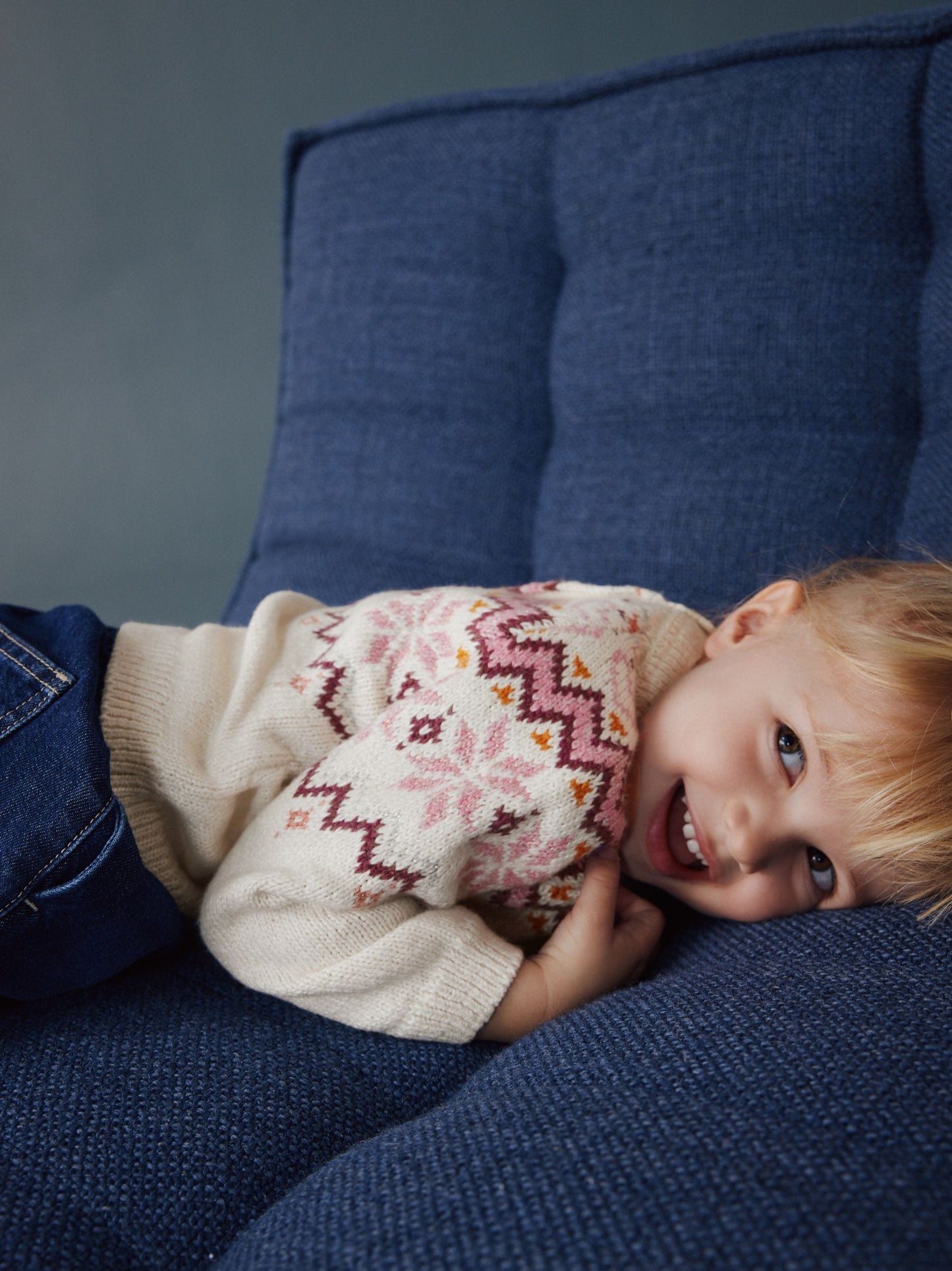Ecru Christmas Fairisle Jumper (3mths-7yrs)